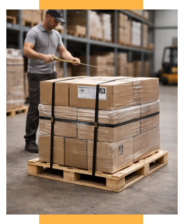 Упаковка и паллетирование грузов от 3643 р. | СетСервис-Слн