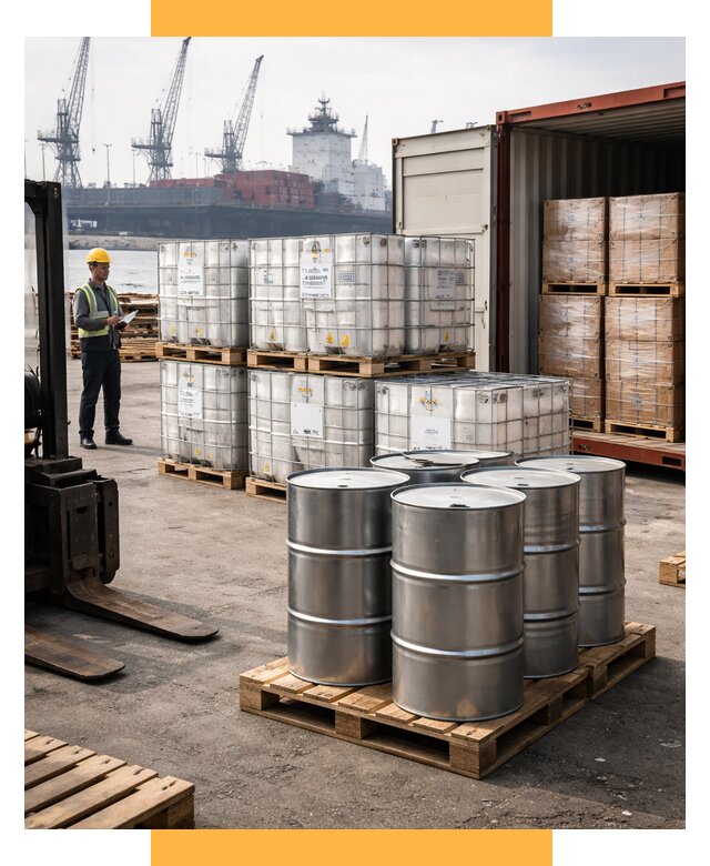 Доставка химического сырья из Индии от 260200 р. | СетСервис-Слн