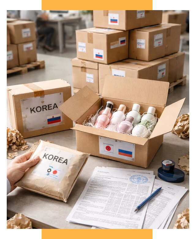 Доставка косметики из Кореи от 8847 р. под ключ | СетСервис-Слн