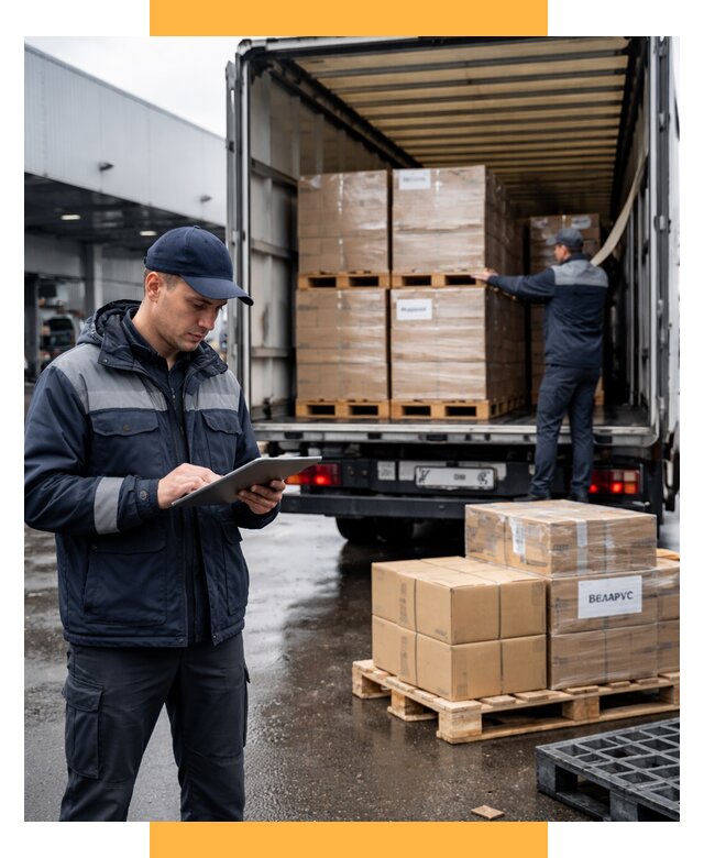 Доставка грузов из Беларуси от 15612 р. логистика СетСервис-Слн