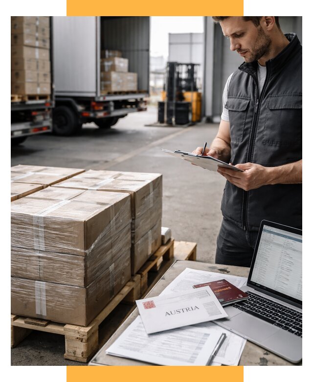 Доставка в Австрию от 67652 р. Логистика и экспорт СетСервис-Слн