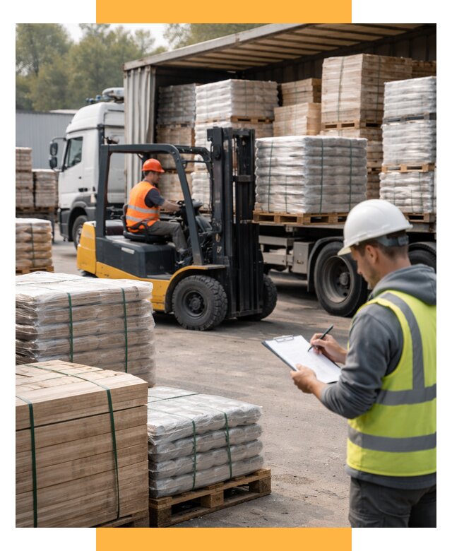 Перевозка строительных материалов от 5724 р. | СетСервис-Слн