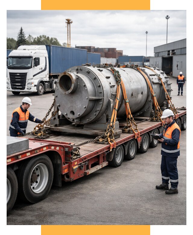 Перевозка тяжеловесных грузов под ключ от 156120 р. | СетСервис-Слн